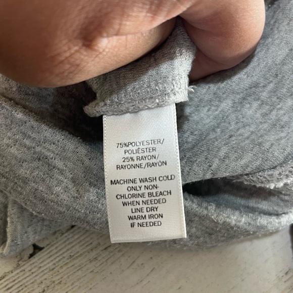 Loft gray box style short sleeve top size large - Picture 8 of 9